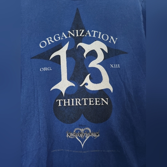 Disney Kingdom Hearts Organization 13 T-Shirt Medium Hot Topic - Picture 2 of 3